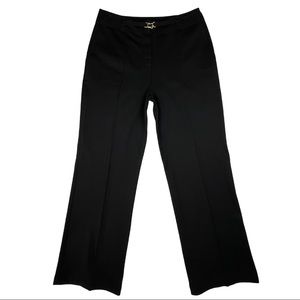 St. John Sport by Marie Gray Black Pants with Ornate Gold Clasp